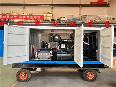 آلة التفجير المائي 21000psi 50Lpm لتنظيف حزمة أنبوب المبادل الحراري